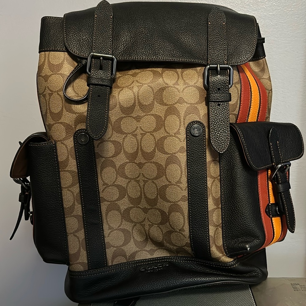 Coach signature backpack full size